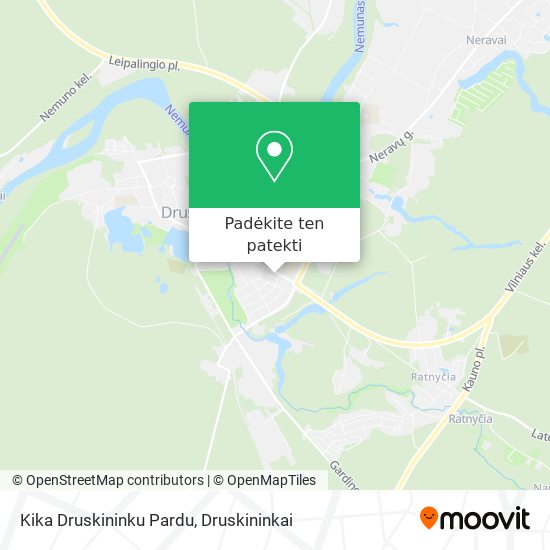 Kika Druskininku Pardu žemėlapis