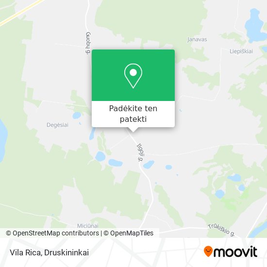 Vila Rica žemėlapis