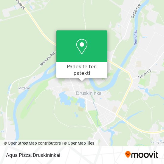 Aqua Pizza žemėlapis