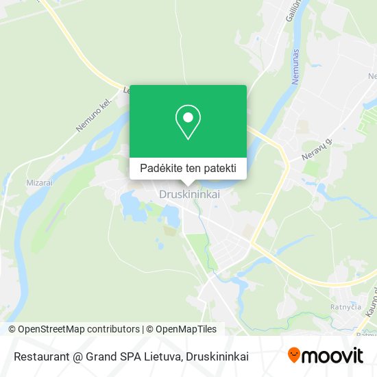 Restaurant @ Grand SPA Lietuva žemėlapis