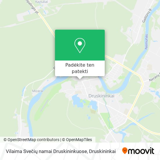 Vilaima Svečių namai Druskininkuose žemėlapis