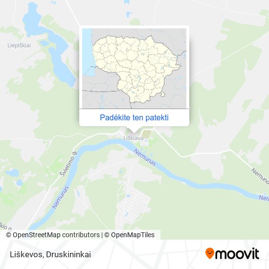 Liškevos žemėlapis