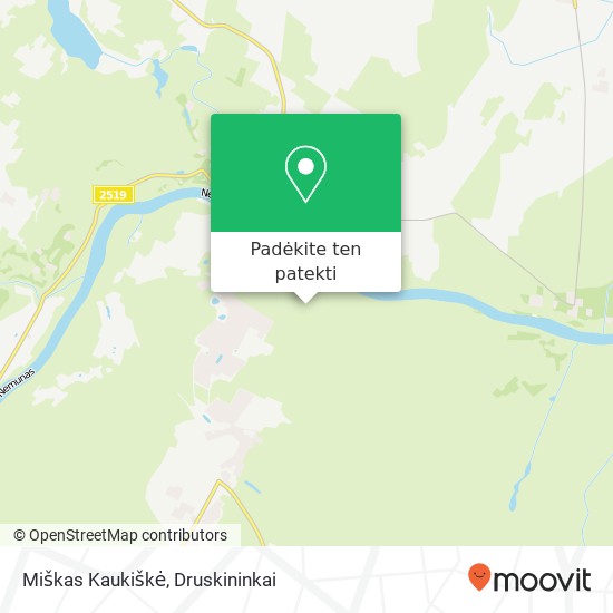 Miškas Kaukiškė žemėlapis