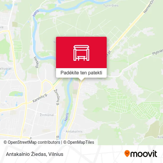 Antakalnio Žiedas žemėlapis