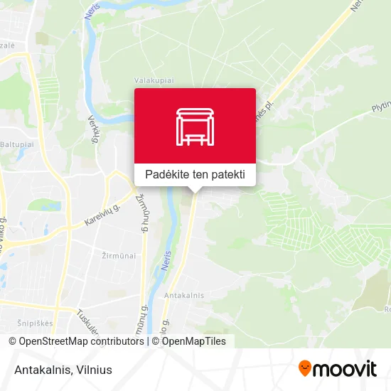 Antakalnis žemėlapis