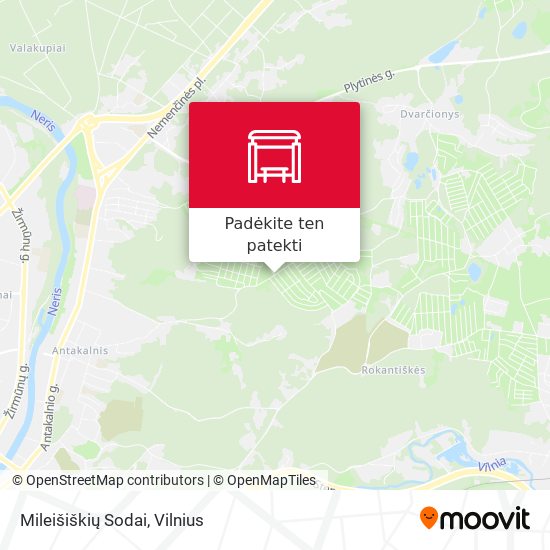 Mileišiškių Sodai žemėlapis