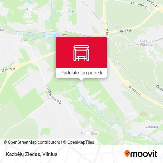 Kazbėjų Žiedas žemėlapis