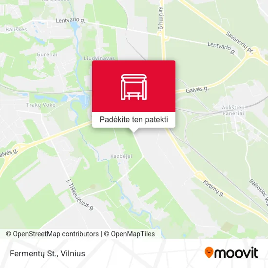Fermentų St. žemėlapis