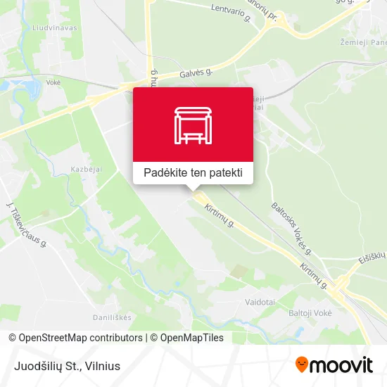 Juodšilių St. žemėlapis