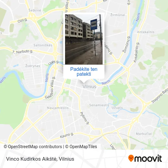 Vinco Kudirkos Aikštė žemėlapis