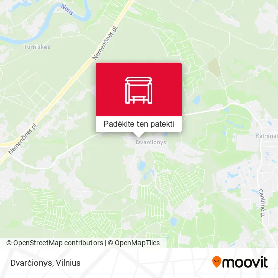 Dvarčionys žemėlapis