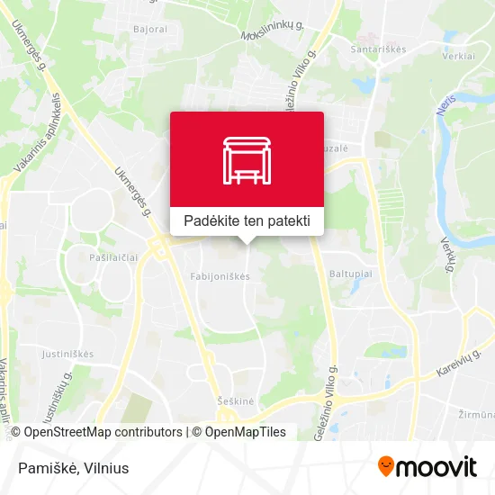 Pamiškė žemėlapis