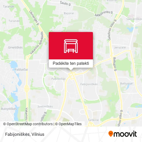 Fabijoniškės žemėlapis