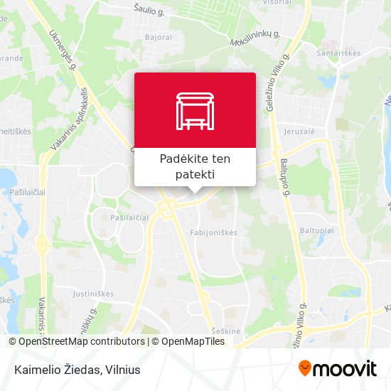 Kaimelio Žiedas žemėlapis