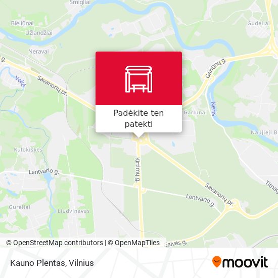 Kauno Plentas žemėlapis