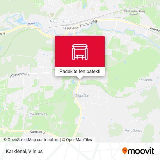 Karklėnai žemėlapis