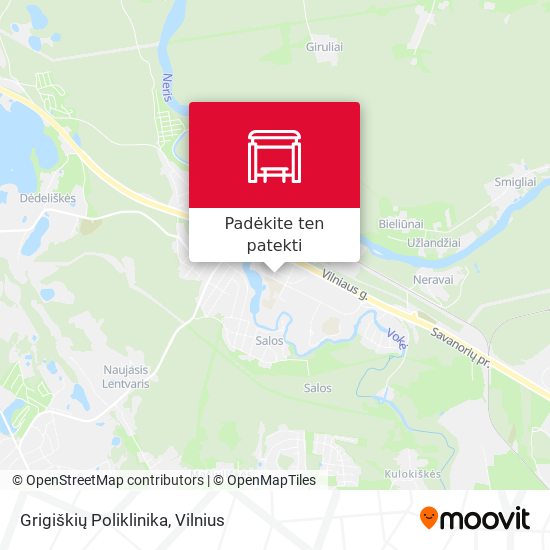Grigiškių Poliklinika žemėlapis