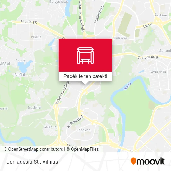 Ugniagesių St. žemėlapis