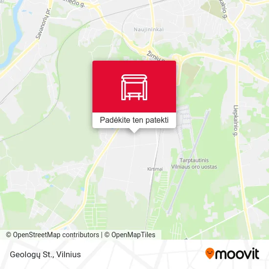 Geologų St. žemėlapis