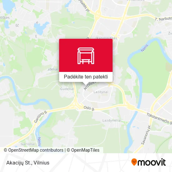 Akacijų St. žemėlapis