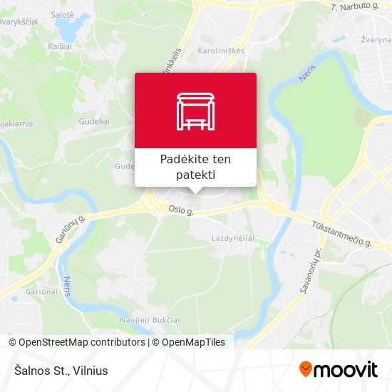 Šalnos St. žemėlapis