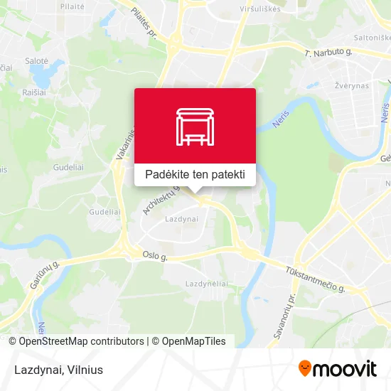 Lazdynai žemėlapis