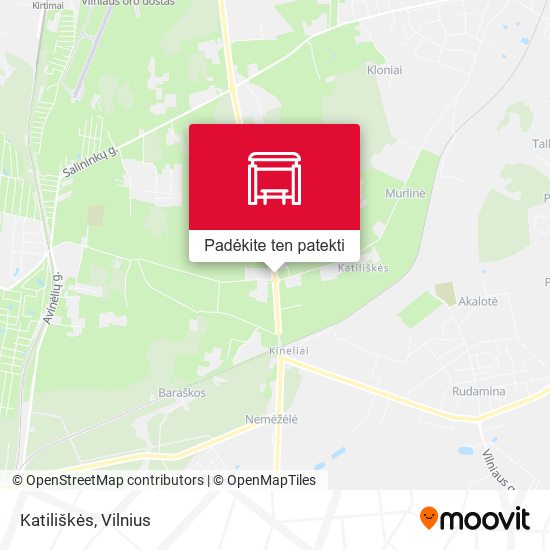Katiliškės žemėlapis