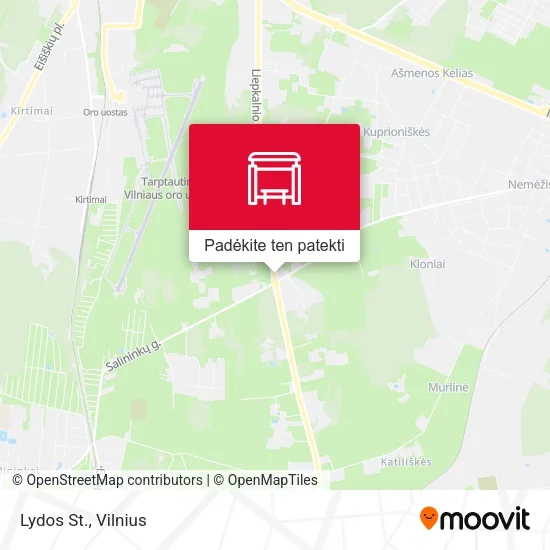 Lydos St. žemėlapis