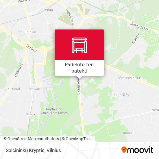 Šalčininkų Kryptis žemėlapis