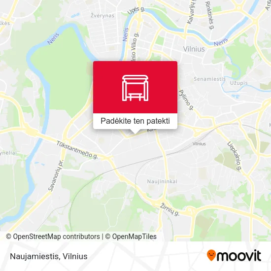 Naujamiestis žemėlapis