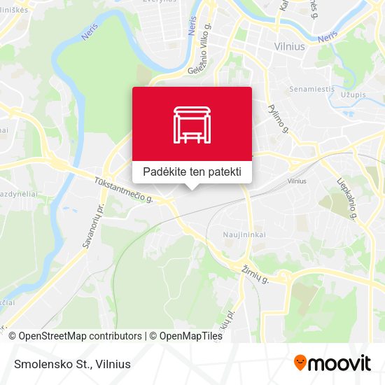 Smolensko St. žemėlapis