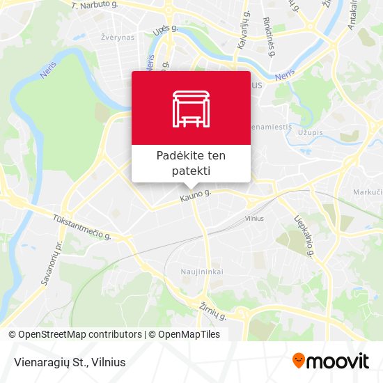 Vienaragių St. žemėlapis