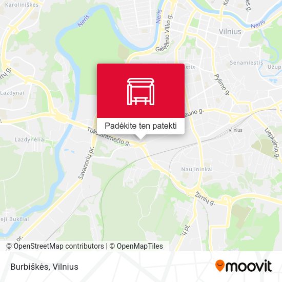 Burbiškės žemėlapis