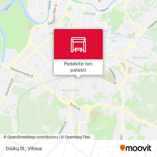 Dzūkų St. žemėlapis