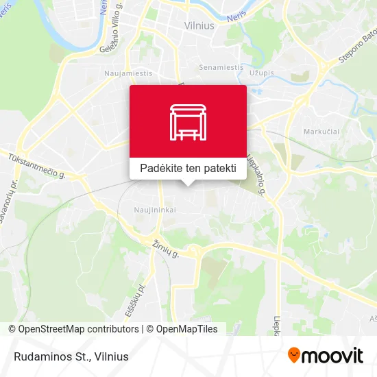 Rudaminos St. žemėlapis