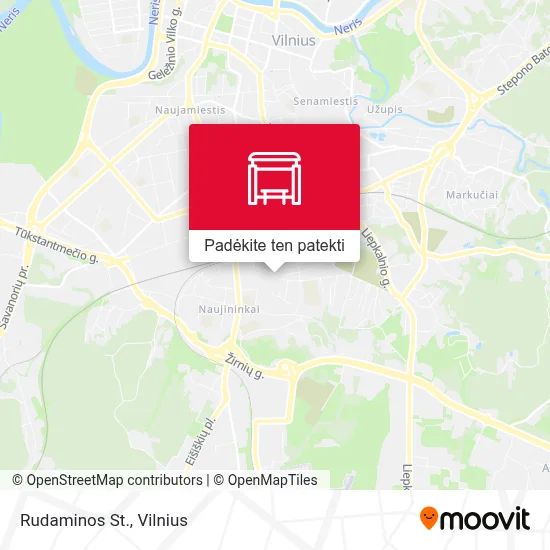 Rudaminos St. žemėlapis