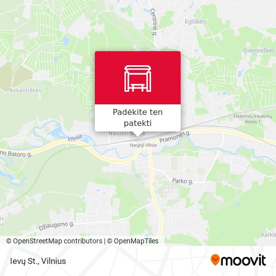 Ievų St. žemėlapis