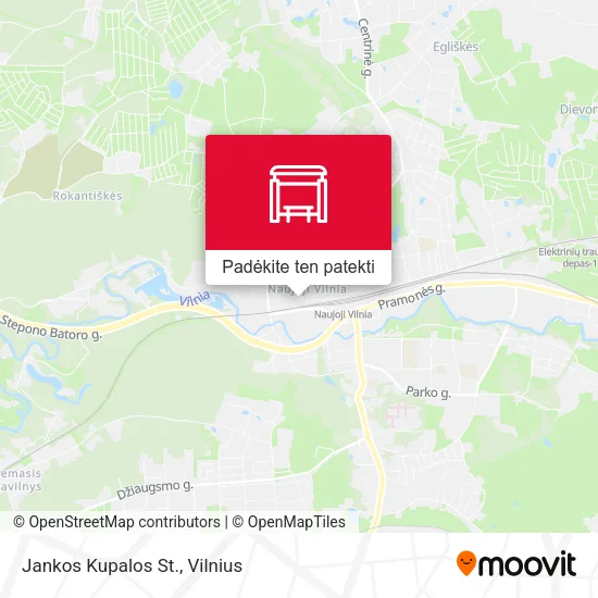 Jankos Kupalos St. žemėlapis