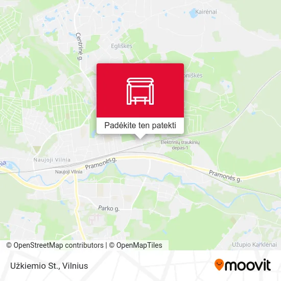 Užkiemio St. žemėlapis