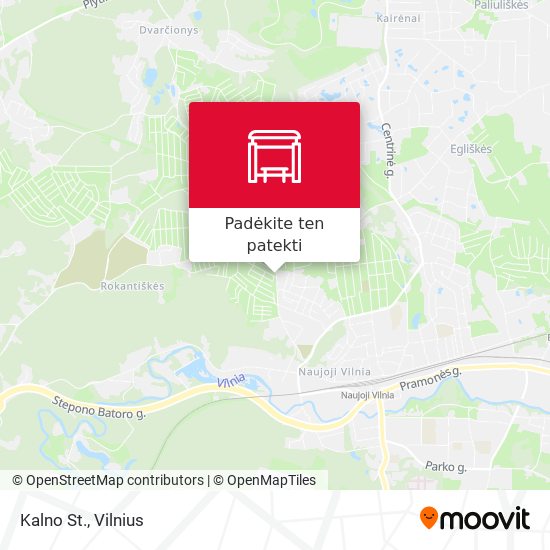 Kalno St. žemėlapis