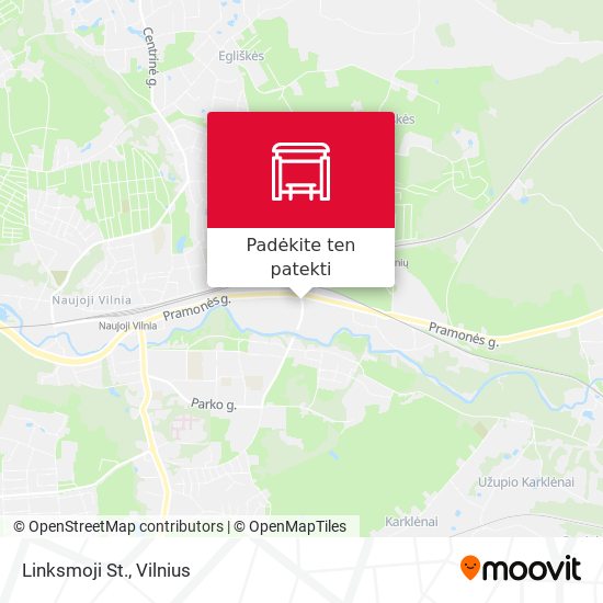 Linksmoji St. žemėlapis