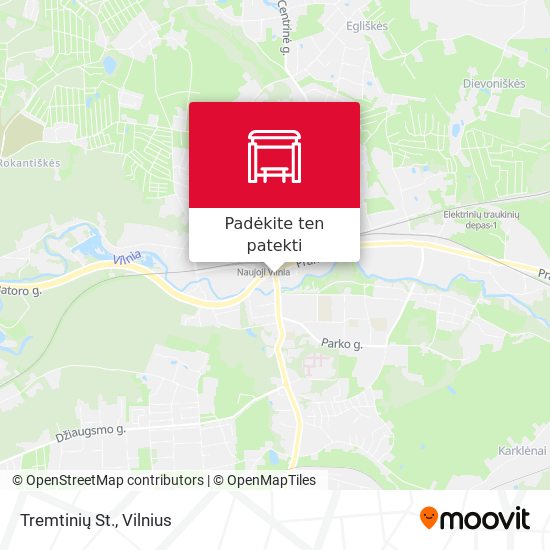 Tremtinių St. žemėlapis