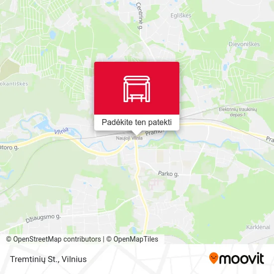 Tremtinių St. žemėlapis