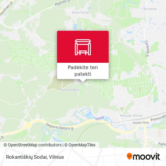 Rokantiškių Sodai žemėlapis