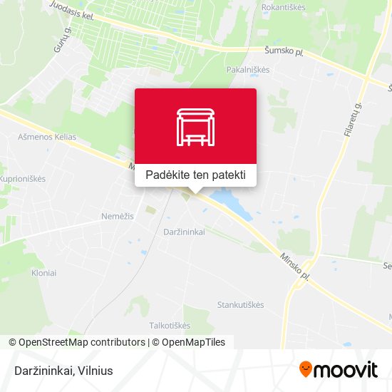 Daržininkai žemėlapis