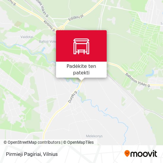 Pirmieji Pagiriai žemėlapis