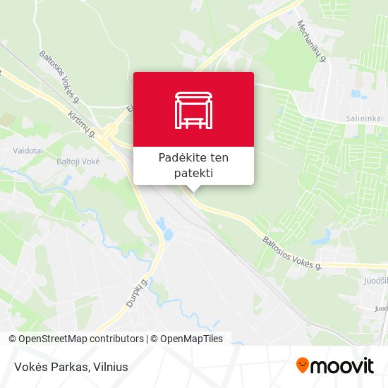Vokės Parkas žemėlapis