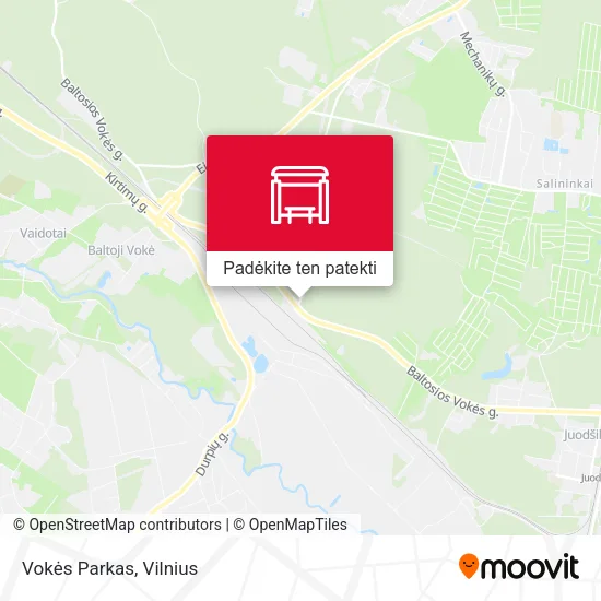 Vokės Parkas žemėlapis