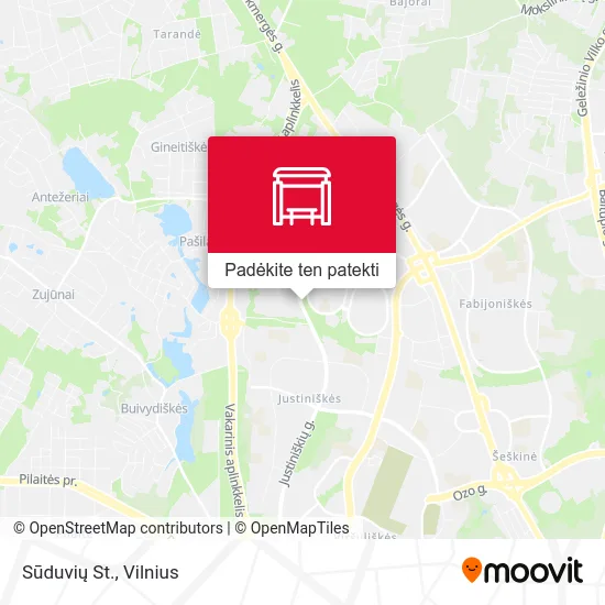 Sūduvių St. žemėlapis