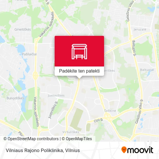 Vilniaus Rajono Poliklinika žemėlapis